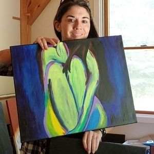 Painting...abstract acrylic...feminine...